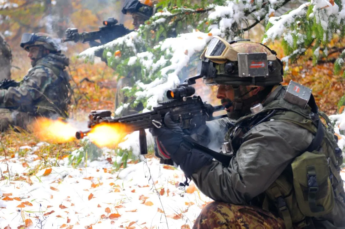 Des combattants de l'armée de Terre en exercice