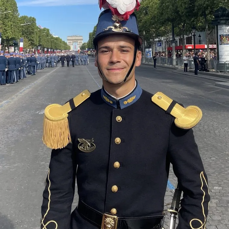 Benjamin Sant, officier formé à Saint-Cyr